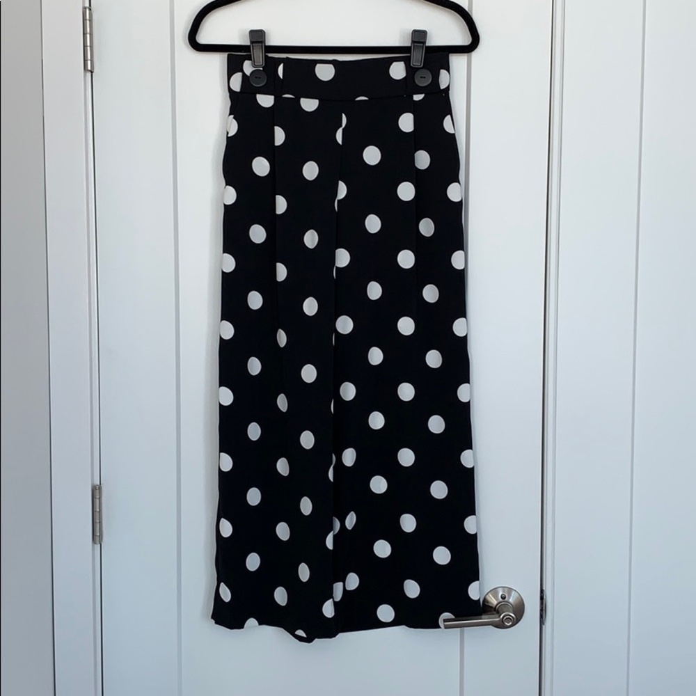 Zara Trf Polka Dot Culottes